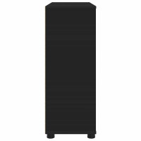 Produktbild för Förvaringsskåp Svart 80 x 31 x 81 cm Konstruerat trä
