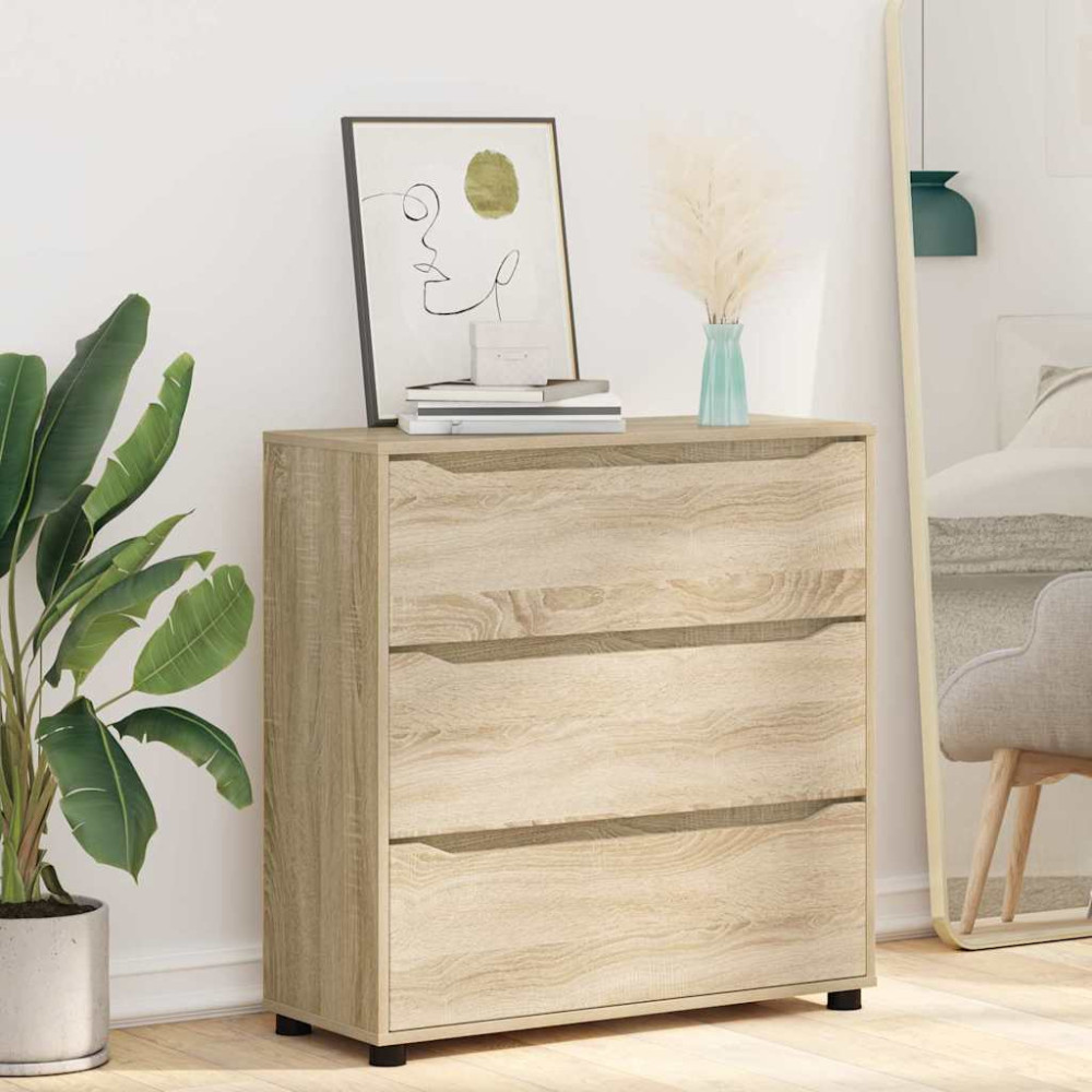 Produktbild för Förvaringsskåp Sonoma-ek 80 x 31 x 81 cm Konstruerat trä
