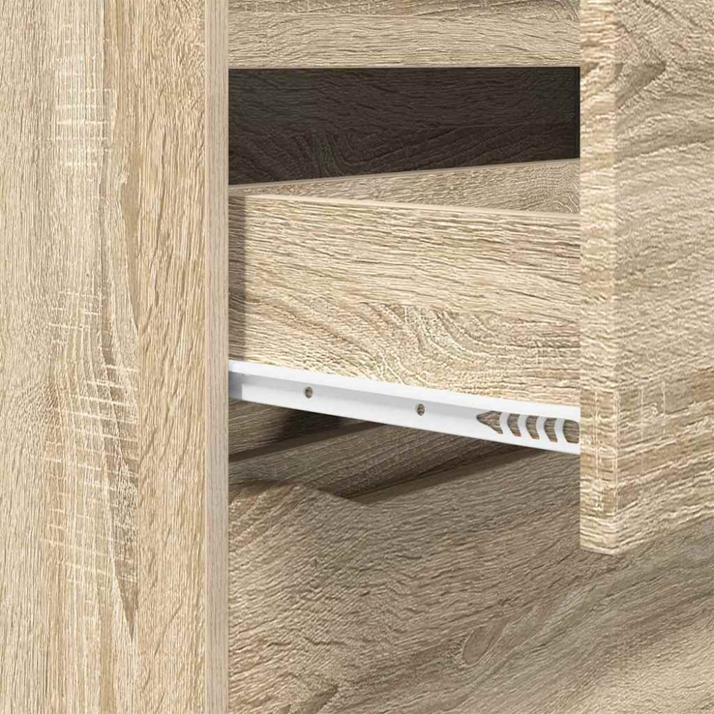 Produktbild för Förvaringsskåp Sonoma-ek 80 x 31 x 81 cm Konstruerat trä