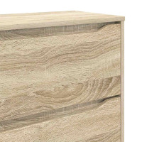 Produktbild för Förvaringsskåp Sonoma-ek 80 x 31 x 81 cm Konstruerat trä