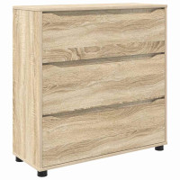 Produktbild för Förvaringsskåp Sonoma-ek 80 x 31 x 81 cm Konstruerat trä