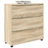 Produktbild för Förvaringsskåp Sonoma-ek 80 x 31 x 81 cm Konstruerat trä