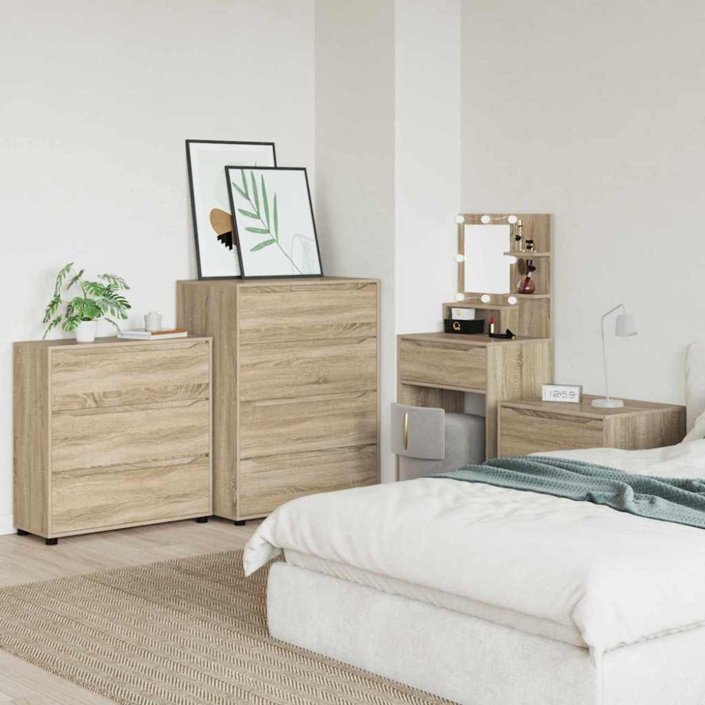 Produktbild för Förvaringsskåp Sonoma-ek 80 x 31 x 81 cm Konstruerat trä