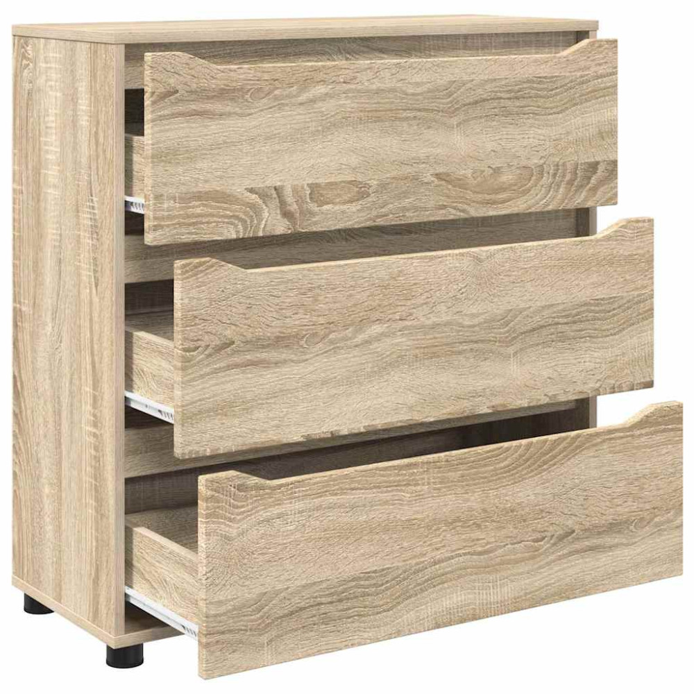 Produktbild för Förvaringsskåp Sonoma-ek 80 x 31 x 81 cm Konstruerat trä