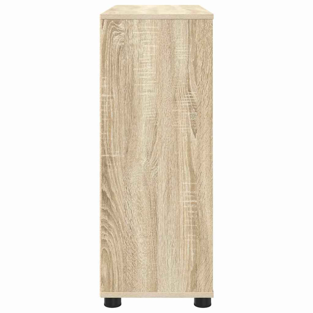 Produktbild för Förvaringsskåp Sonoma-ek 80 x 31 x 81 cm Konstruerat trä