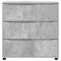 Produktbild för Förvaringsskåp Betonggrå 80 x 31 x 81 cm Konstruerat trä