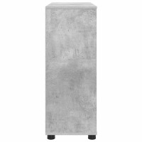 Produktbild för Förvaringsskåp Betonggrå 80 x 31 x 81 cm Konstruerat trä