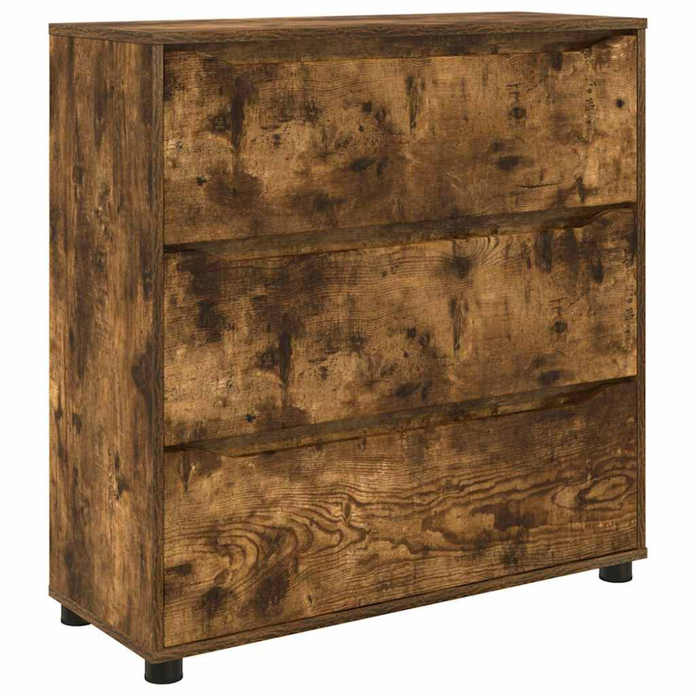 Produktbild för Förvaringsskåp Rökt ek 80 x 31 x 81 cm Konstruerat trä