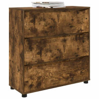 Produktbild för Förvaringsskåp Rökt ek 80 x 31 x 81 cm Konstruerat trä