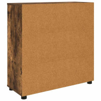 Produktbild för Förvaringsskåp Rökt ek 80 x 31 x 81 cm Konstruerat trä