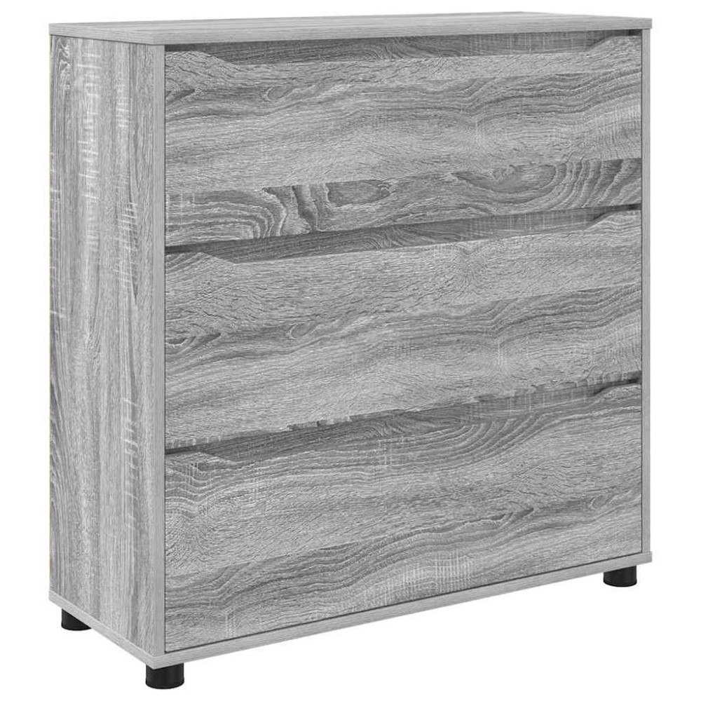 Produktbild för Förvaringsskåp Grå Sonoma 80 x 31 x 81 cm Konstruerat trä