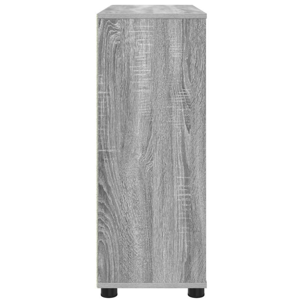 Produktbild för Förvaringsskåp Grå Sonoma 80 x 31 x 81 cm Konstruerat trä