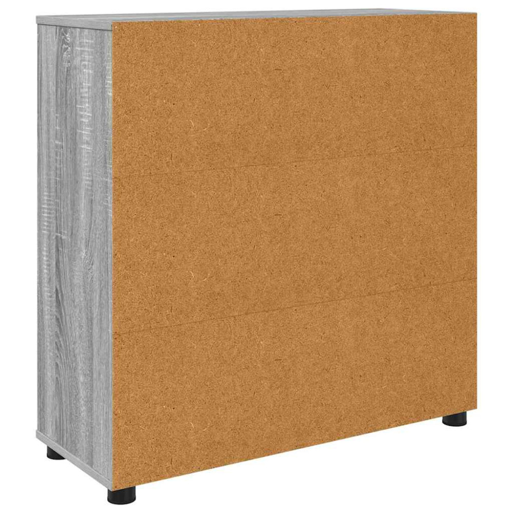 Produktbild för Förvaringsskåp Grå Sonoma 80 x 31 x 81 cm Konstruerat trä