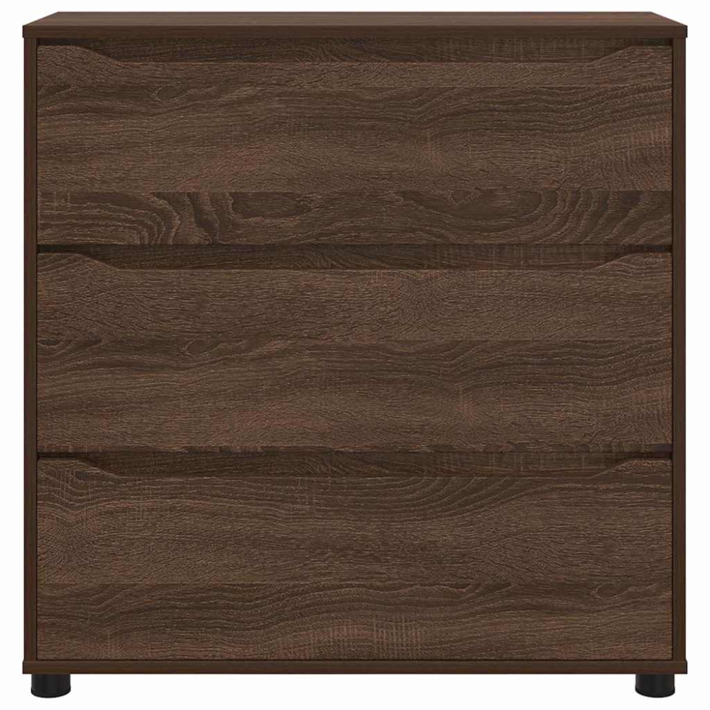 Produktbild för Förvaringsskåp Brun Ek 80 x 31 x 81 cm Konstruerat trä
