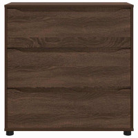 Produktbild för Förvaringsskåp Brun Ek 80 x 31 x 81 cm Konstruerat trä