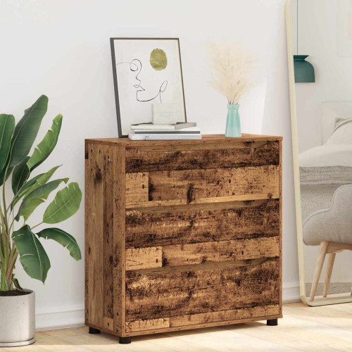 vidaXL Förvaringsskåp Gammalt trä 80 x 31 x 81 cm Konstruerat trä