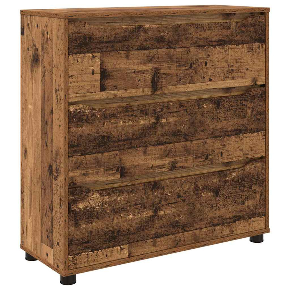 Produktbild för Förvaringsskåp Gammalt trä 80 x 31 x 81 cm Konstruerat trä