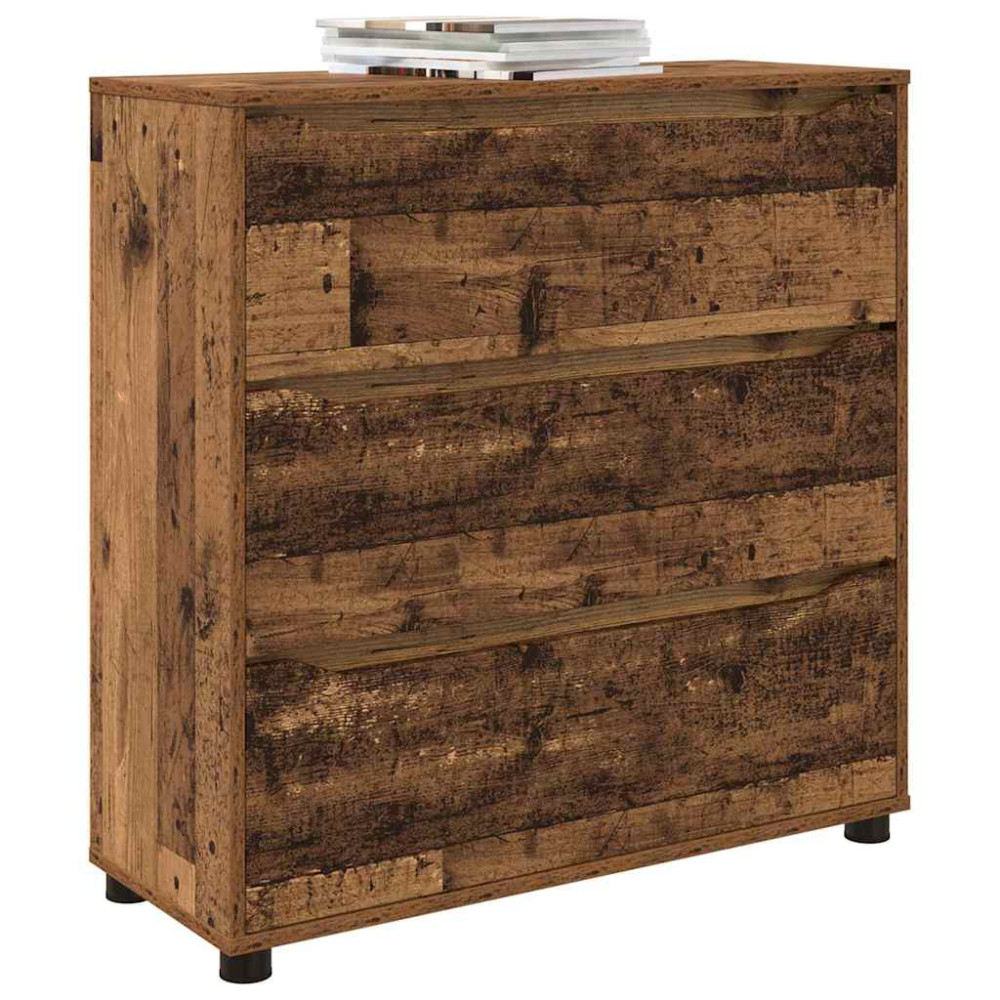 Produktbild för Förvaringsskåp Gammalt trä 80 x 31 x 81 cm Konstruerat trä