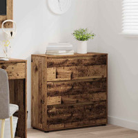 Produktbild för Förvaringsskåp Gammalt trä 80 x 31 x 81 cm Konstruerat trä