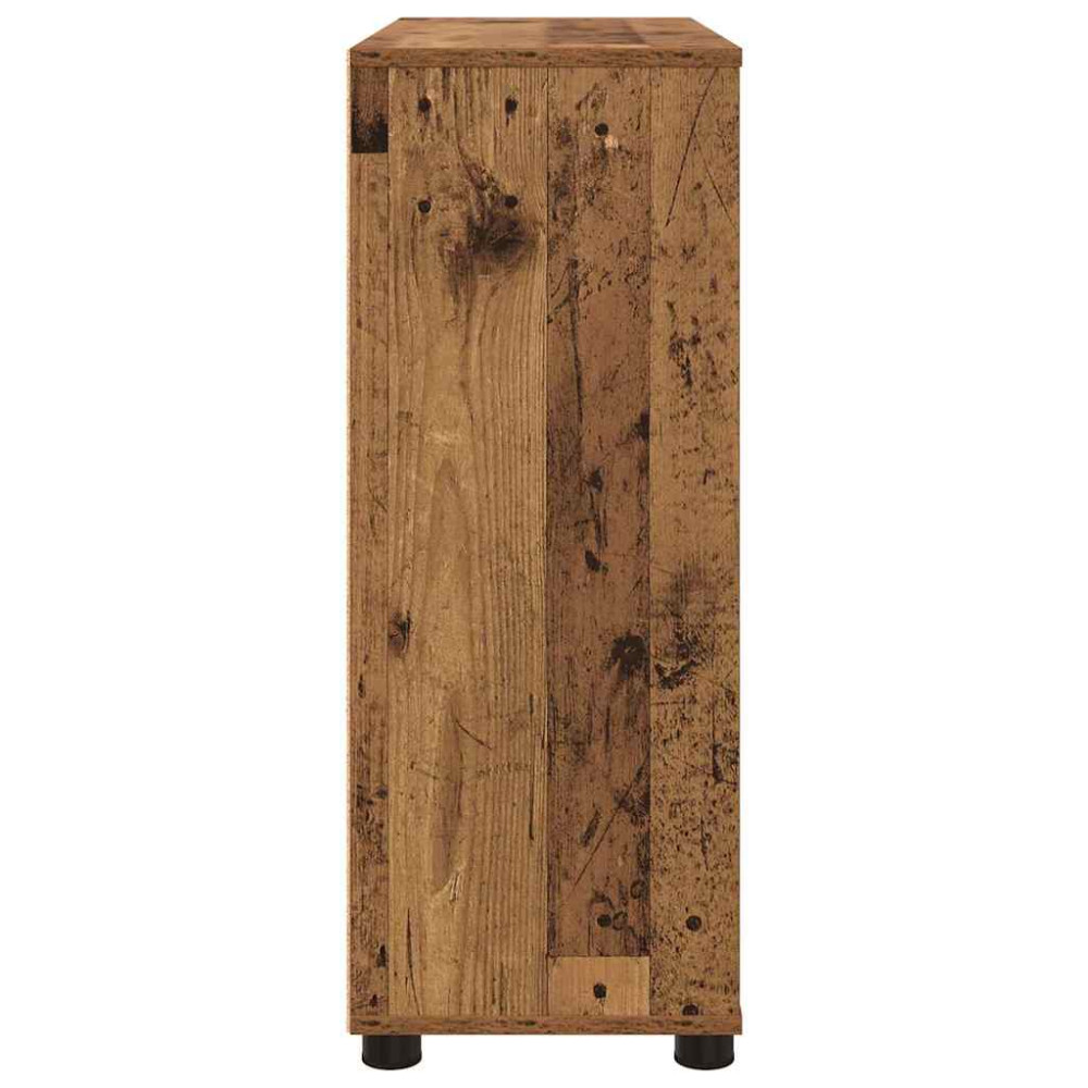Produktbild för Förvaringsskåp Gammalt trä 80 x 31 x 81 cm Konstruerat trä