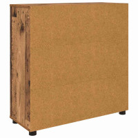 Produktbild för Förvaringsskåp Gammalt trä 80 x 31 x 81 cm Konstruerat trä