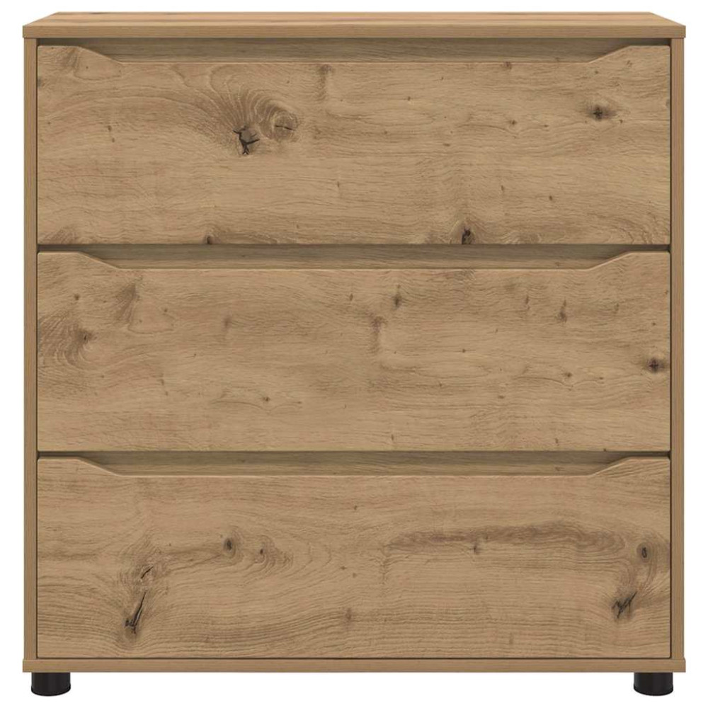 Produktbild för Förvaringsskåp 80 x 31 x 81 cm Konstruerat trä Artisan Ek