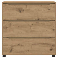 Produktbild för Förvaringsskåp 80 x 31 x 81 cm Konstruerat trä Artisan Ek