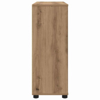 Produktbild för Förvaringsskåp 80 x 31 x 81 cm Konstruerat trä Artisan Ek
