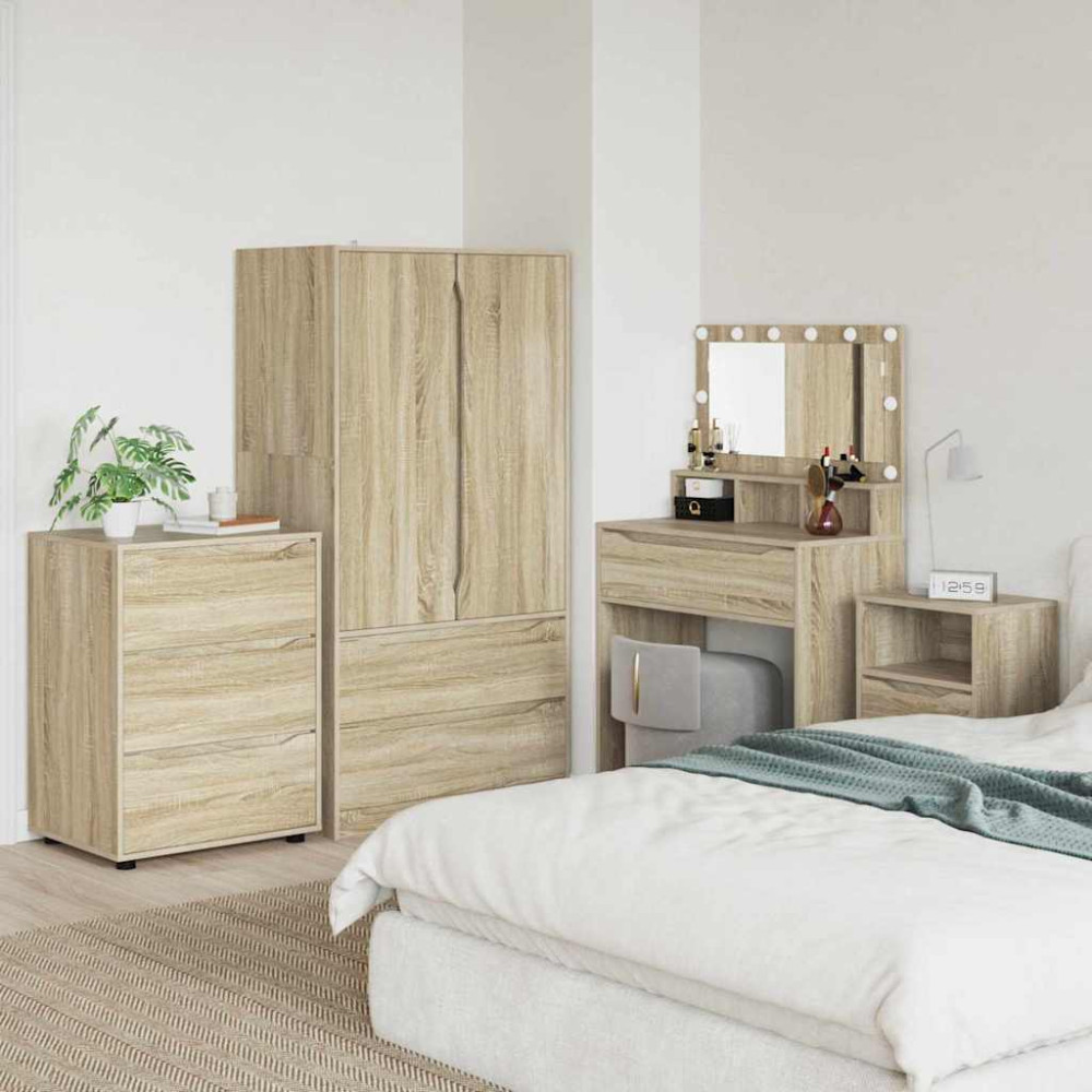 Produktbild för Förvaringsskåp Sonoma-ek 60 x 48 x 81 cm Konstruerat trä
