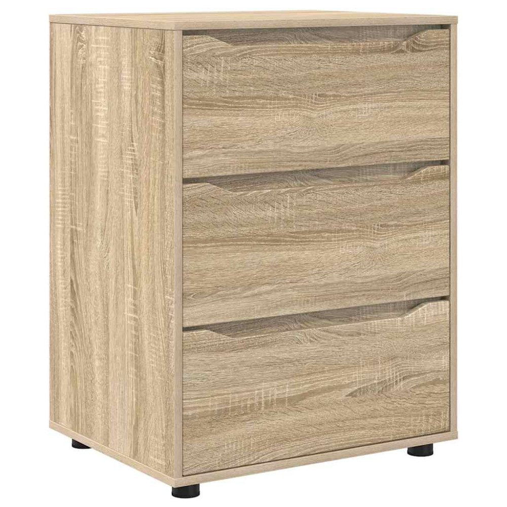 Produktbild för Förvaringsskåp Sonoma-ek 60 x 48 x 81 cm Konstruerat trä
