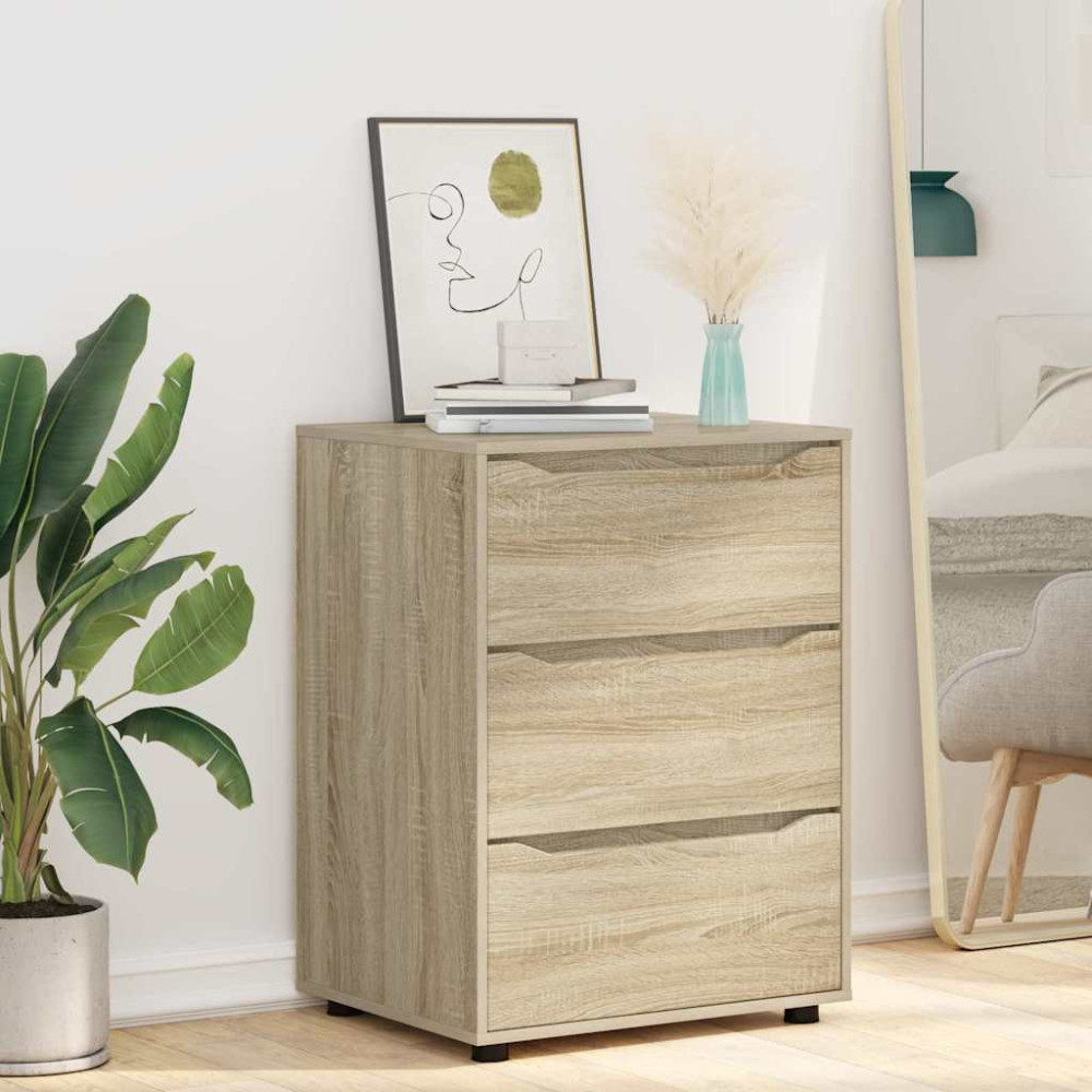 Produktbild för Förvaringsskåp Sonoma-ek 60 x 48 x 81 cm Konstruerat trä