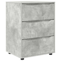 Produktbild för Förvaringsskåp Betonggrå 60 x 48 x 81 cm Konstruerat trä