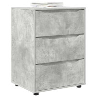 Produktbild för Förvaringsskåp Betonggrå 60 x 48 x 81 cm Konstruerat trä