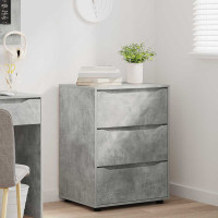 Produktbild för Förvaringsskåp Betonggrå 60 x 48 x 81 cm Konstruerat trä