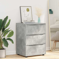 Produktbild för Förvaringsskåp Betonggrå 60 x 48 x 81 cm Konstruerat trä