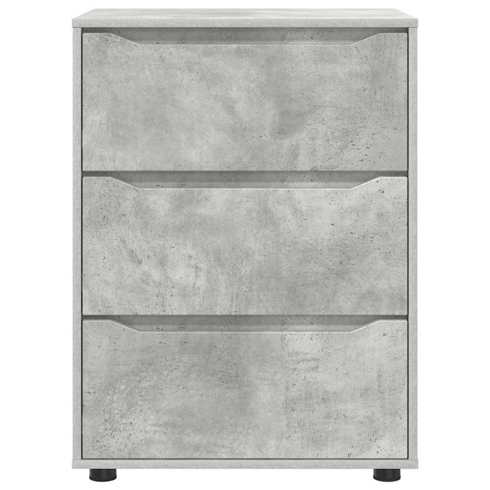 Produktbild för Förvaringsskåp Betonggrå 60 x 48 x 81 cm Konstruerat trä