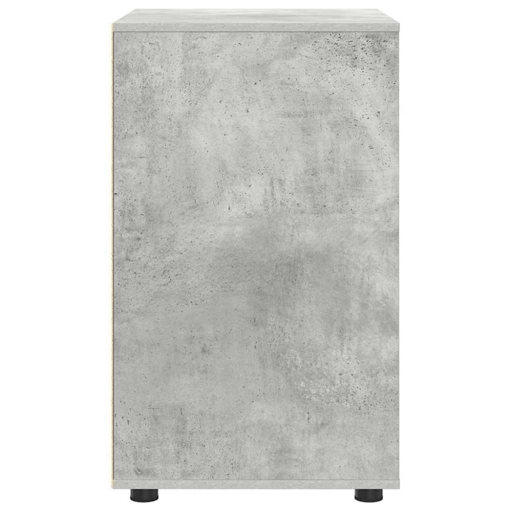 Produktbild för Förvaringsskåp Betonggrå 60 x 48 x 81 cm Konstruerat trä