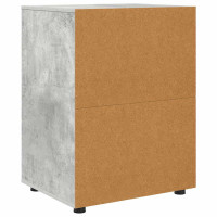 Produktbild för Förvaringsskåp Betonggrå 60 x 48 x 81 cm Konstruerat trä