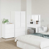Produktbild för Förvaringsskåp Högblanka vita 60 x 48 x 81 cm Konstruerat trä