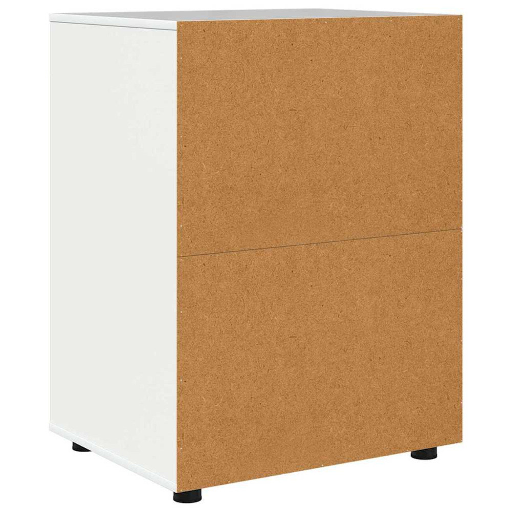 Produktbild för Förvaringsskåp Högblanka vita 60 x 48 x 81 cm Konstruerat trä