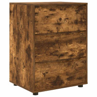 Produktbild för Förvaringsskåp Rökt ek 60 x 48 x 81 cm Konstruerat trä