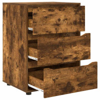 Produktbild för Förvaringsskåp Rökt ek 60 x 48 x 81 cm Konstruerat trä