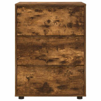 Produktbild för Förvaringsskåp Rökt ek 60 x 48 x 81 cm Konstruerat trä