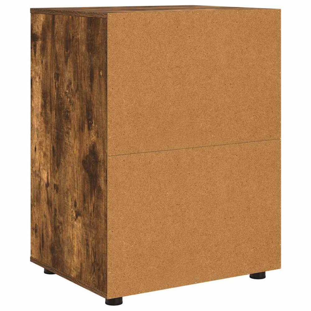 Produktbild för Förvaringsskåp Rökt ek 60 x 48 x 81 cm Konstruerat trä