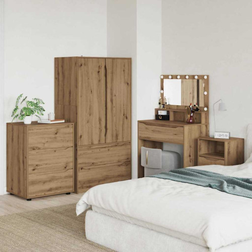 vidaXL Förvaringsskåp Artisan Ek 60 x 48 x 81 cm Konstruerat trä