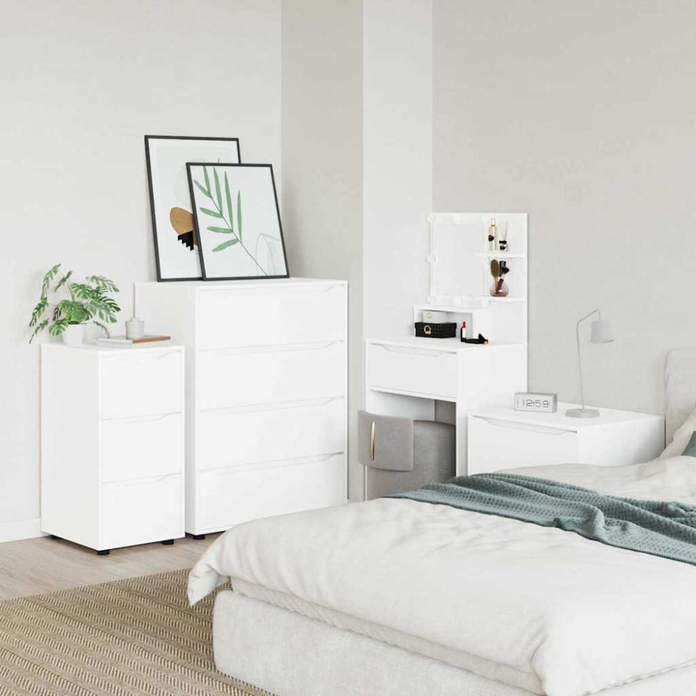 Produktbild för Förvaringsskåp Vit 40 x 48 x 81 cm Konstruerat trä