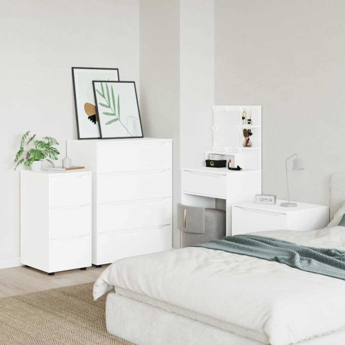 vidaXL Förvaringsskåp Vit 40 x 48 x 81 cm Konstruerat trä