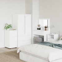 Produktbild för Förvaringsskåp Vit 40 x 48 x 81 cm Konstruerat trä
