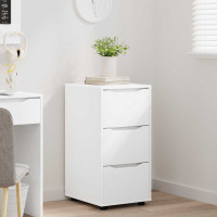 Produktbild för Förvaringsskåp Vit 40 x 48 x 81 cm Konstruerat trä