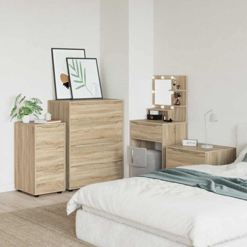 vidaXL Förvaringsskåp Sonoma-ek 40 x 48 x 81 cm Konstruerat trä